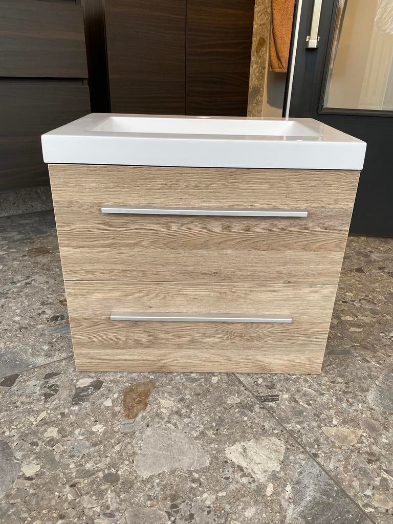 Wastafelmeubel 60cm Legno Calore | Badmeubelset | €399, Ophalen, Nieuw, Wastafel