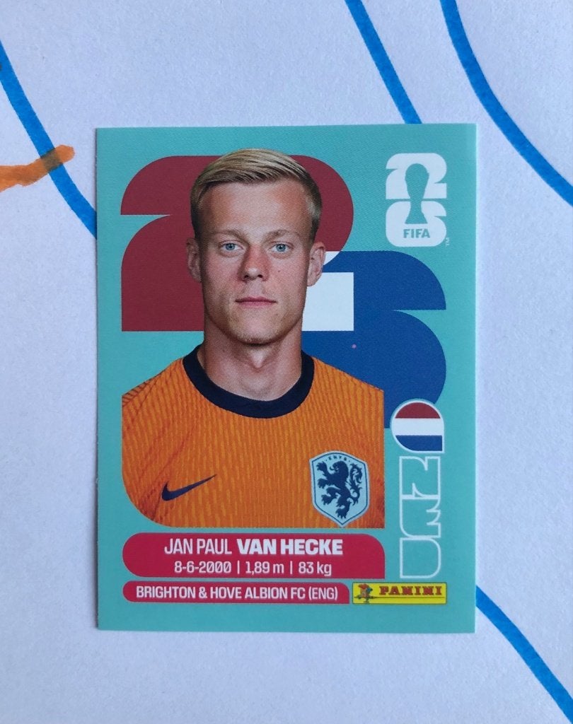 Panini WK 2026 - Jan Paul van Hecke, Ophalen of Verzenden, Nieuw, Sticker