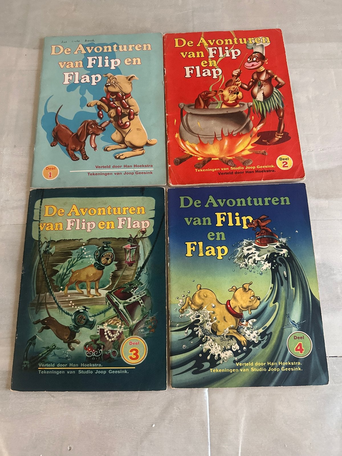 De Avonturen van Flip en Flap - Complete set (4 delen), Boeken, Ophalen of Verzenden, Gelezen