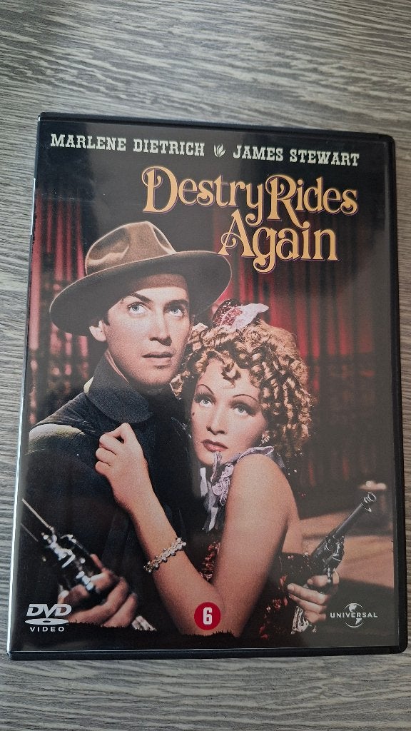 Destry Rides Again western dvd met James Stewart, Nederlands, Ophalen of Verzenden, Zo goed als nieuw, Engels