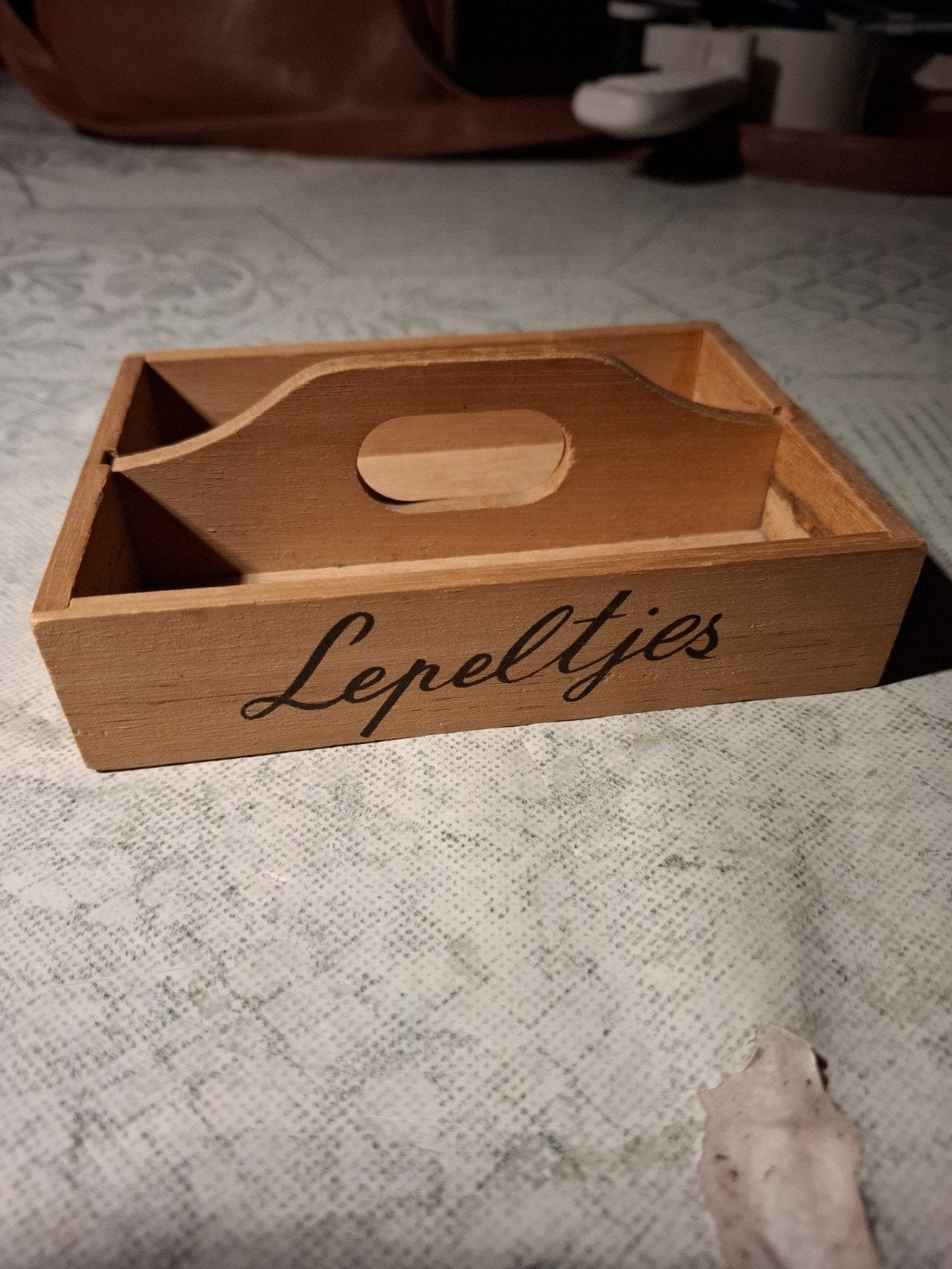 Houten lepeldiosje, Ophalen of Verzenden, Zo goed als nieuw, Hout