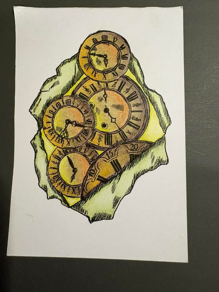 C ingekleurde stempel afdruk 6, Ophalen of Verzenden, Overige thema's, Overige typen
