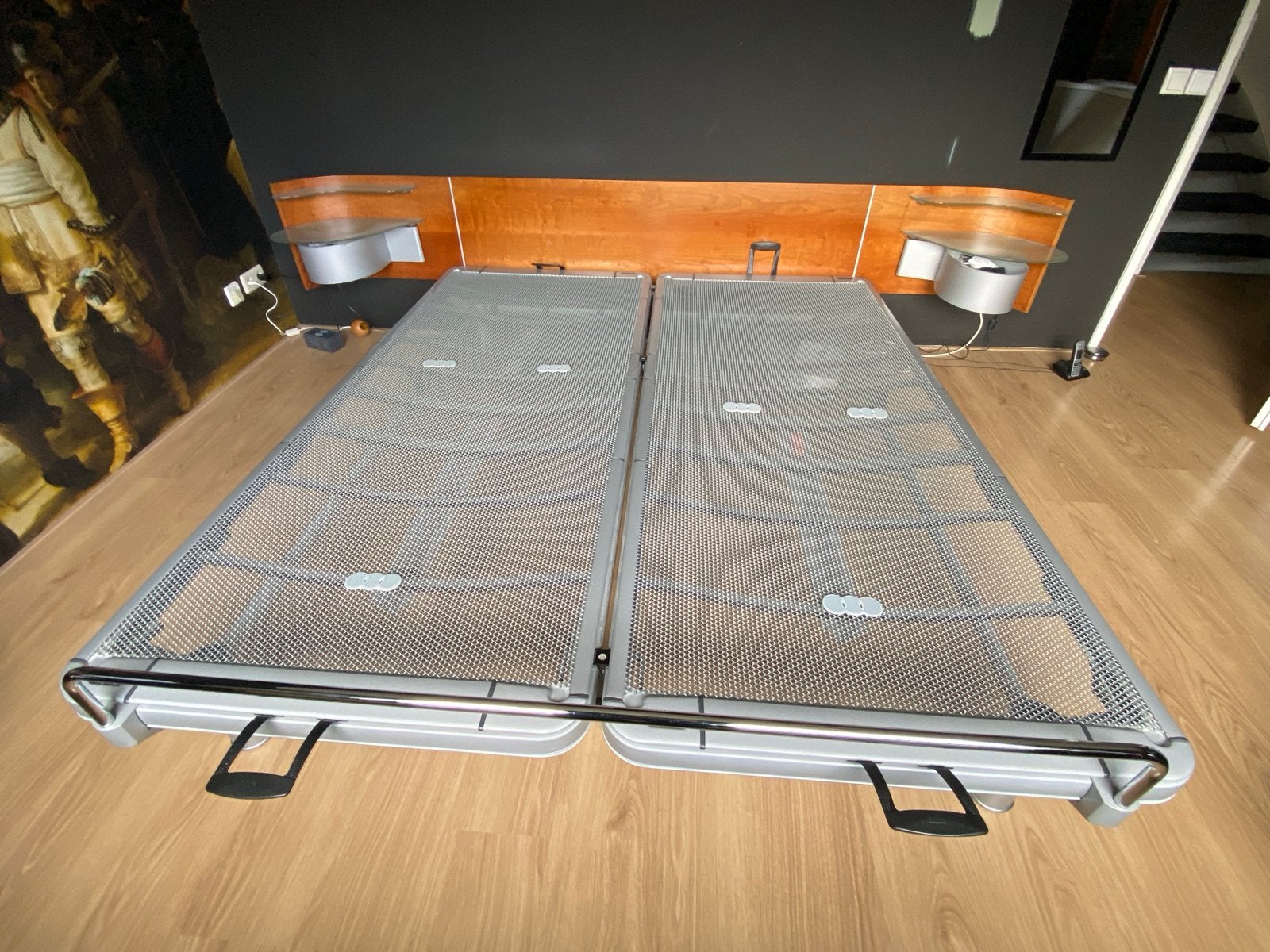 Auping Next met Spiraalbodem  180 x 210 cm, Ophalen, 210 cm, Tweepersoons, Metaal
