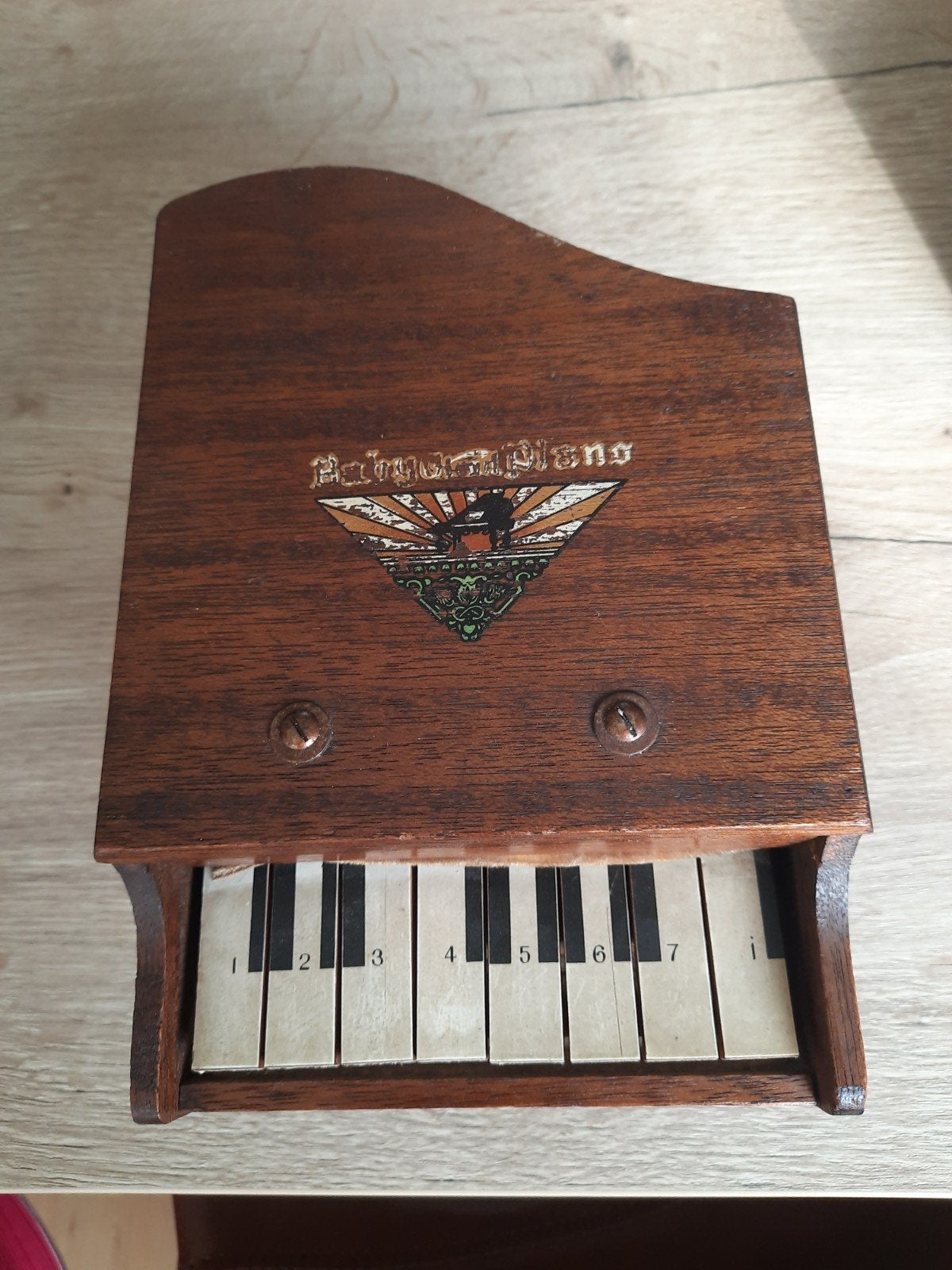 vintage baby piano, Ophalen of Verzenden, Gebruikt, 2 klavieren, Orgel