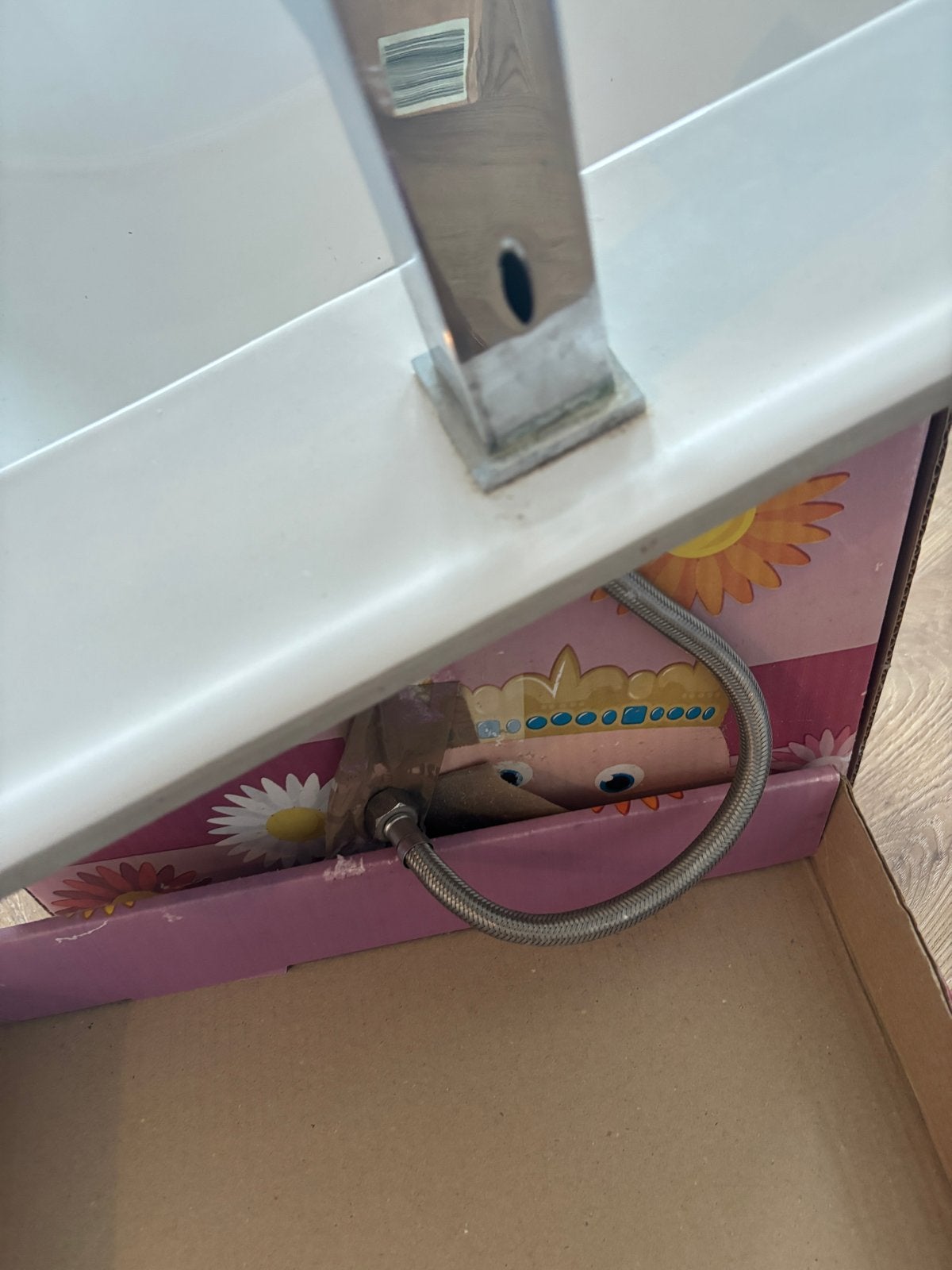 Wastafel met kraan, Doe-het-zelf en Verbouw, Sanitair, Ophalen, Gebruikt, Chroom, Wastafel