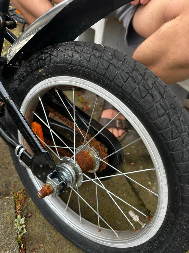 SJOEFF kinderfiets 16 inch - Gebruikt, Ophalen of Verzenden, Gebruikt, Terugtraprem, 16 tot 20 inch