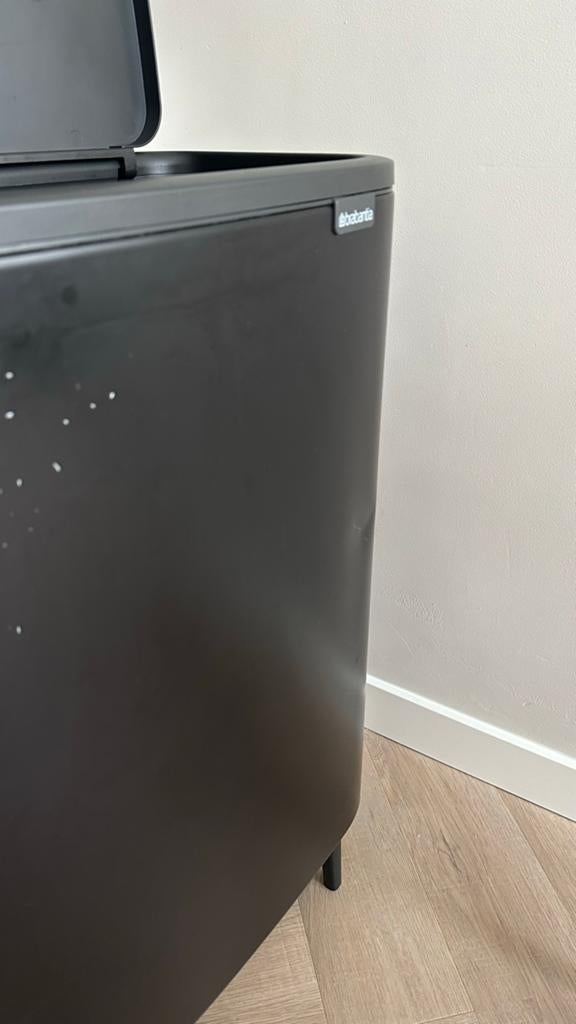 Brabantia prullenbak 60 liter, Ophalen, Gebruikt, 40 liter of meer, Metaal