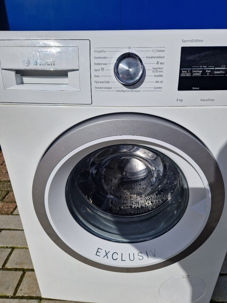 Bosch Wasmachine 8kg, Ophalen, 1200 tot 1600 toeren, Gebruikt, 8 tot 10 kg