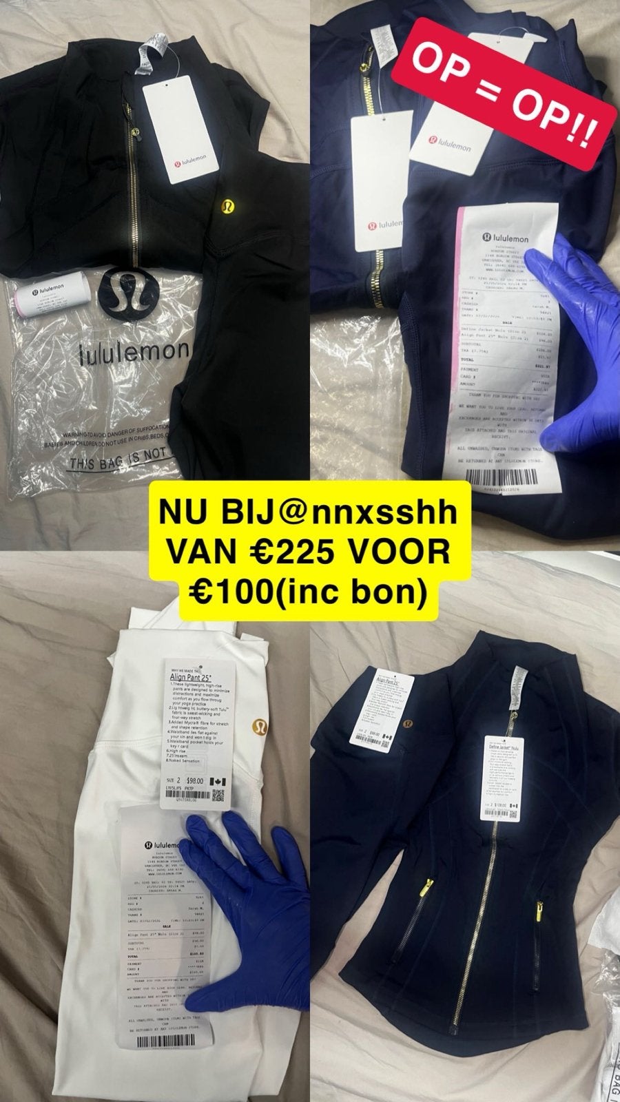 Gloednieuw lululemon maat S + 1 jaar garantie en bon, Kleding | Dames, Ophalen of Verzenden, Nieuw, Maat 36 (S)