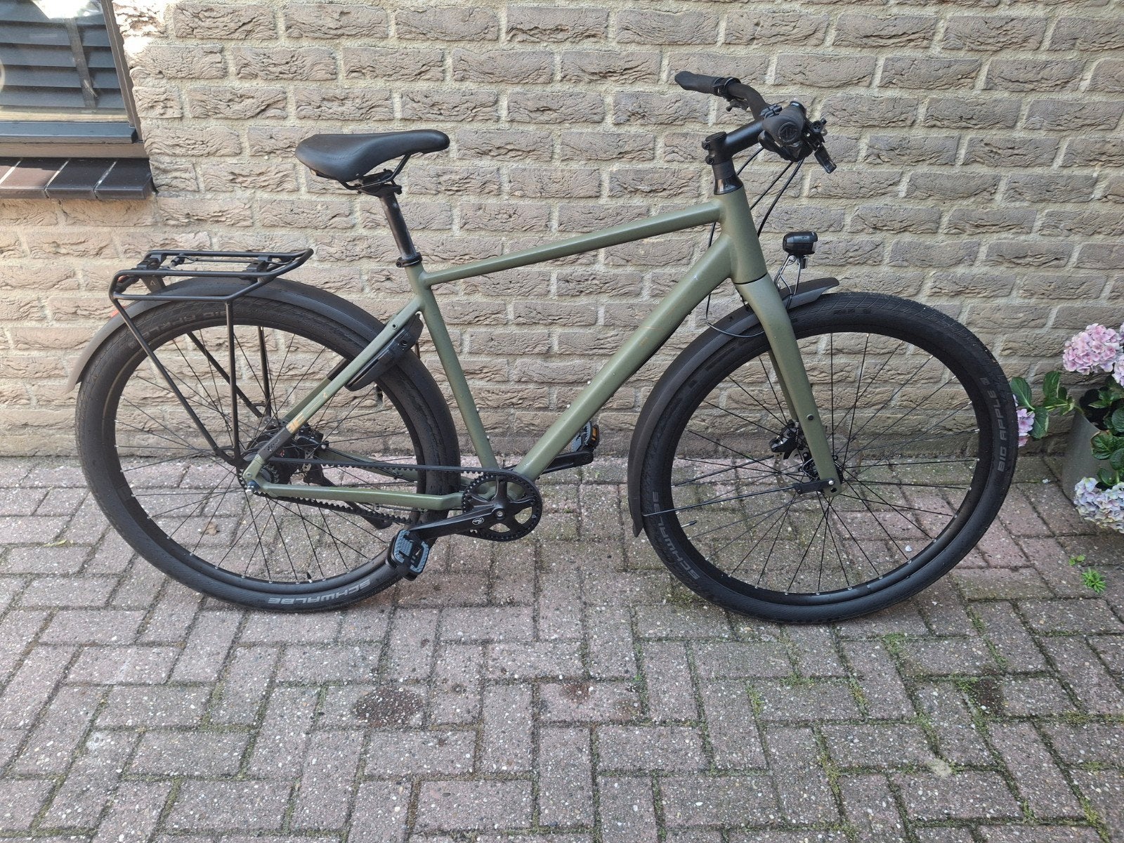 Z.g.a.n Cube Hyde pro fe , dusty olive , maat 54, Fietsen en Brommers, 53 tot 57 cm, Ophalen, Zo goed als nieuw, Overige merken