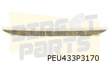 Peugeot 208 4/15-11/19 chromelijst tekst "Peugeot" op grille, Verzenden, -, Nieuw, Achter