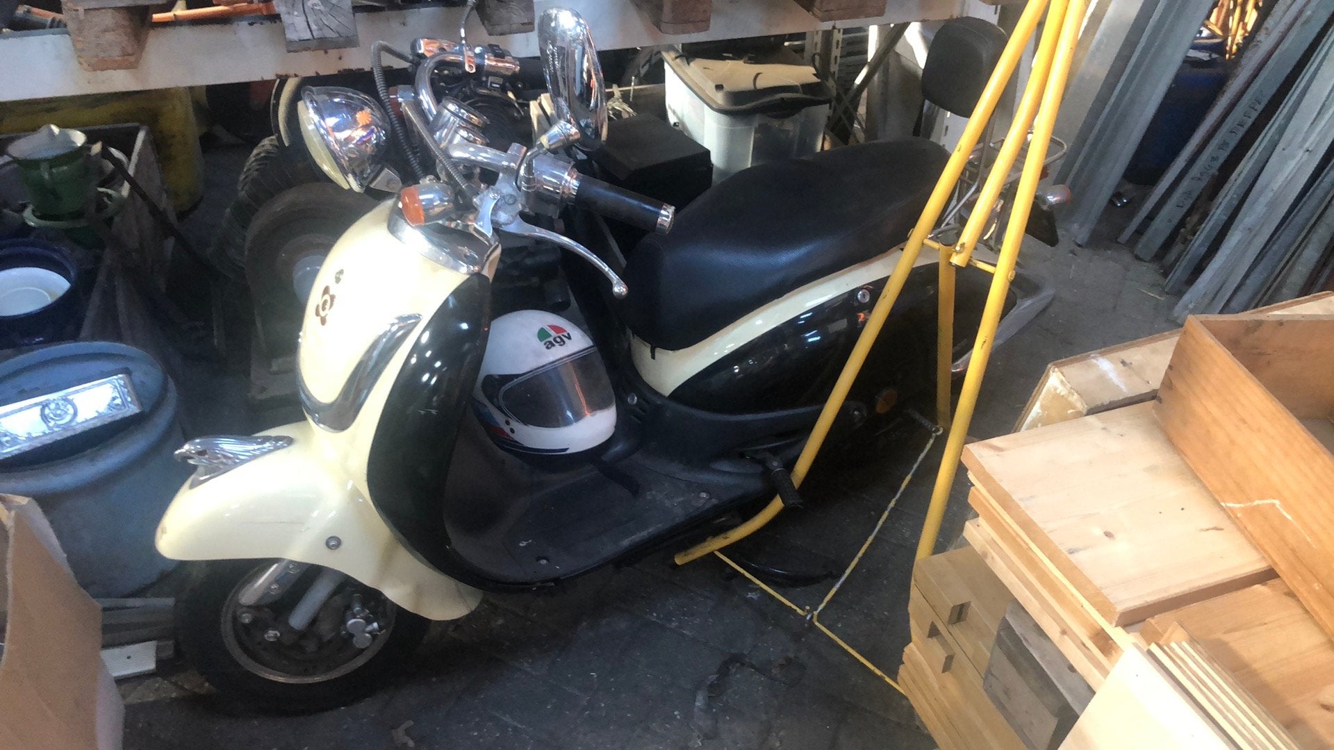 Retro Scooter, Ophalen, Gebruikt, Benzine
