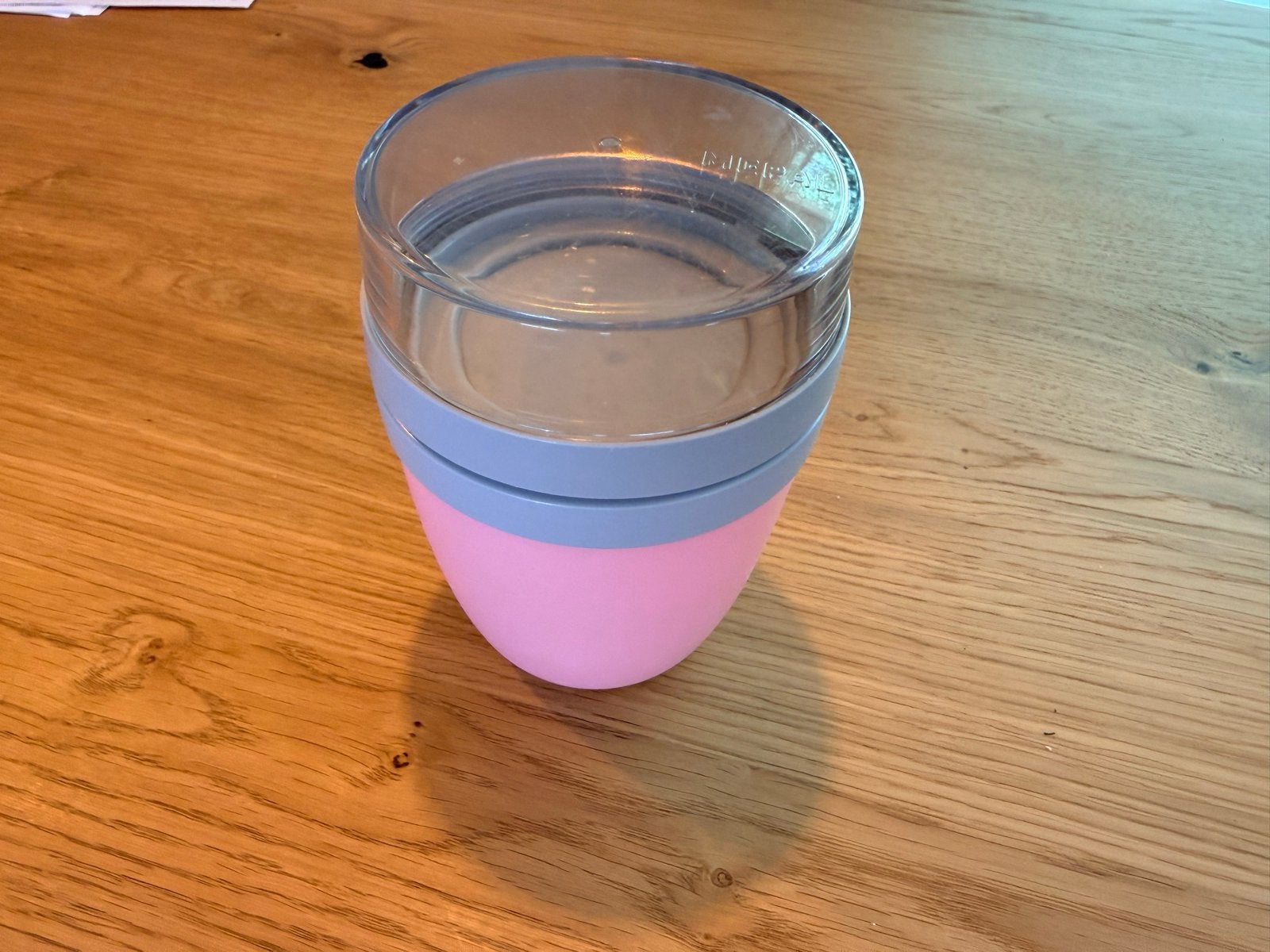 Mepal Lunchpot Ellipse 300ml - Roze/Grijs, Kunststof, Ophalen of Verzenden, Zo goed als nieuw, Voorraadpot