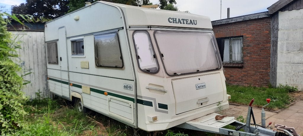 chateau 445c caravan met opknapwerk., Caravans en Kamperen, Chateau, 750 - 1000 kg, Particulier, Luifel