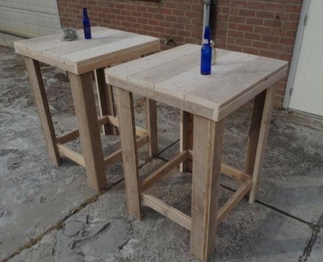 Steigerhouten douglas tafel hoge eettafel hang tafel, Ophalen of Verzenden