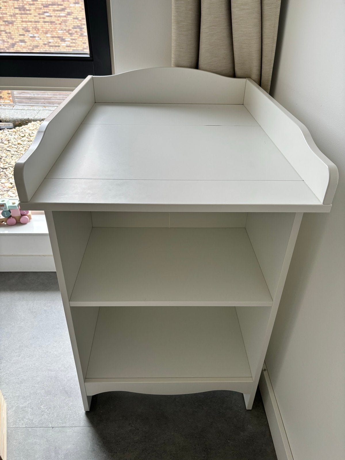 IKEA SMÅGÖRA Changing table/bookshelf, white, 60x81x103 cm, Ophalen, Gebruikt, 50 tot 70 cm, 75 tot 100 cm