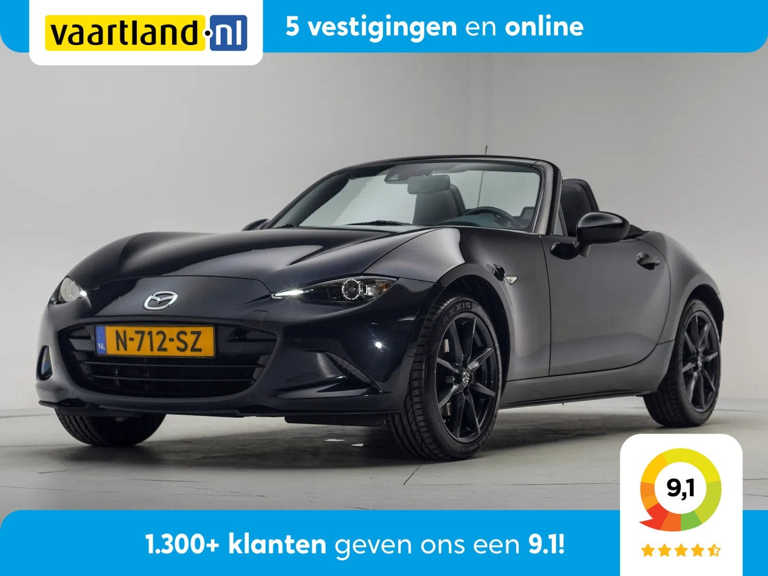 Mazda MX-5 2.0 SkyActiv-G 160 GT-M [ Navi Leder Stoelverwarm, 1998 cc, 15 km/l, 4 cilinders, Cabriolet