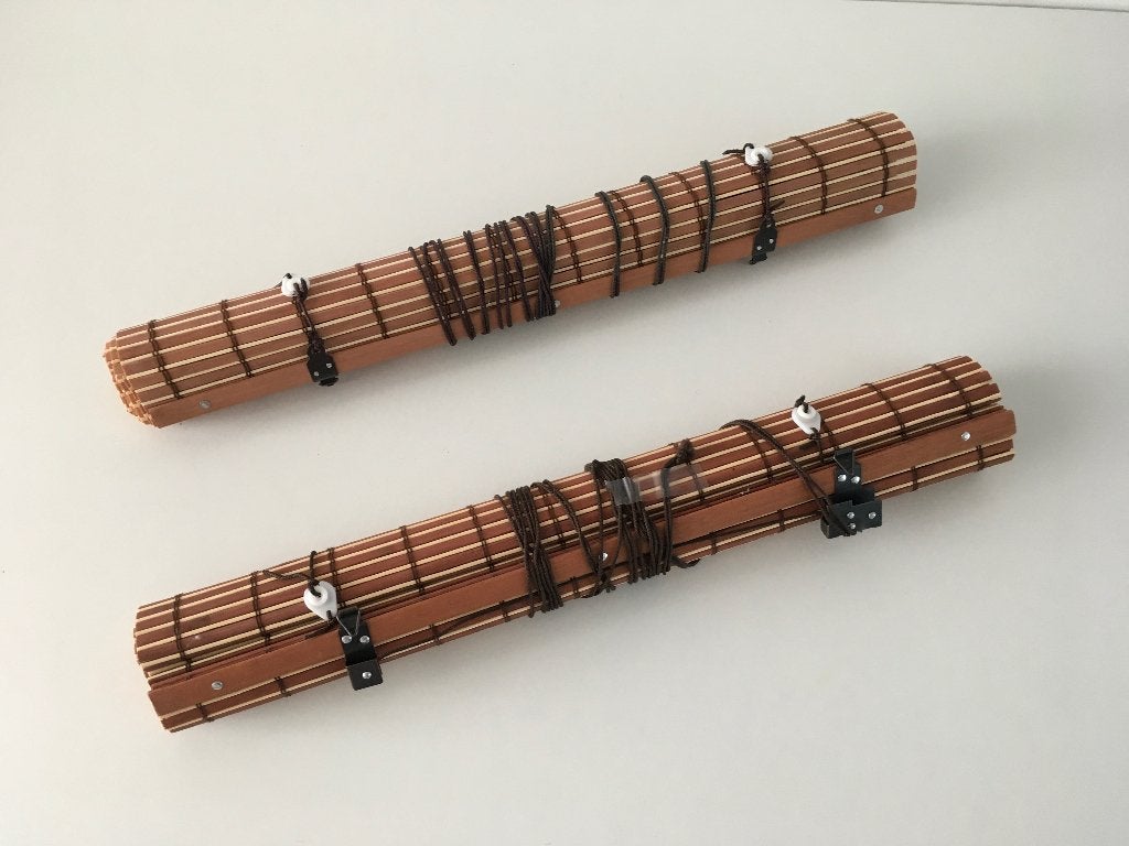 Bamboe rolgordijn, Huis en Inrichting, Ophalen, Rolgordijn, Bruin, 60 cm