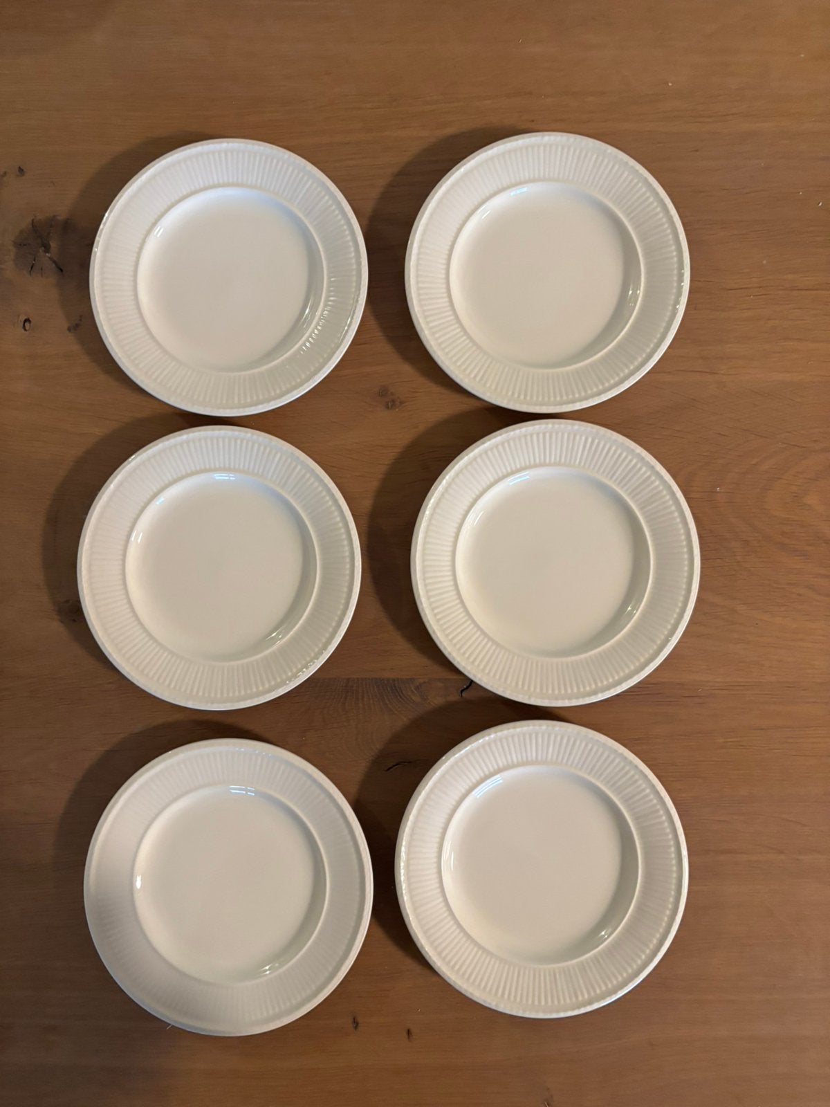 6 Wedgwood Edme gebaksbordjes 16 cm, Gebruikt, Ophalen of Verzenden, Bord(en), Wedgwood