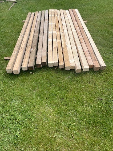 16 Vuren balken/hergebruik 250*7.5*7.5/spijkervrij, Ophalen, 250 cm of meer, Planken