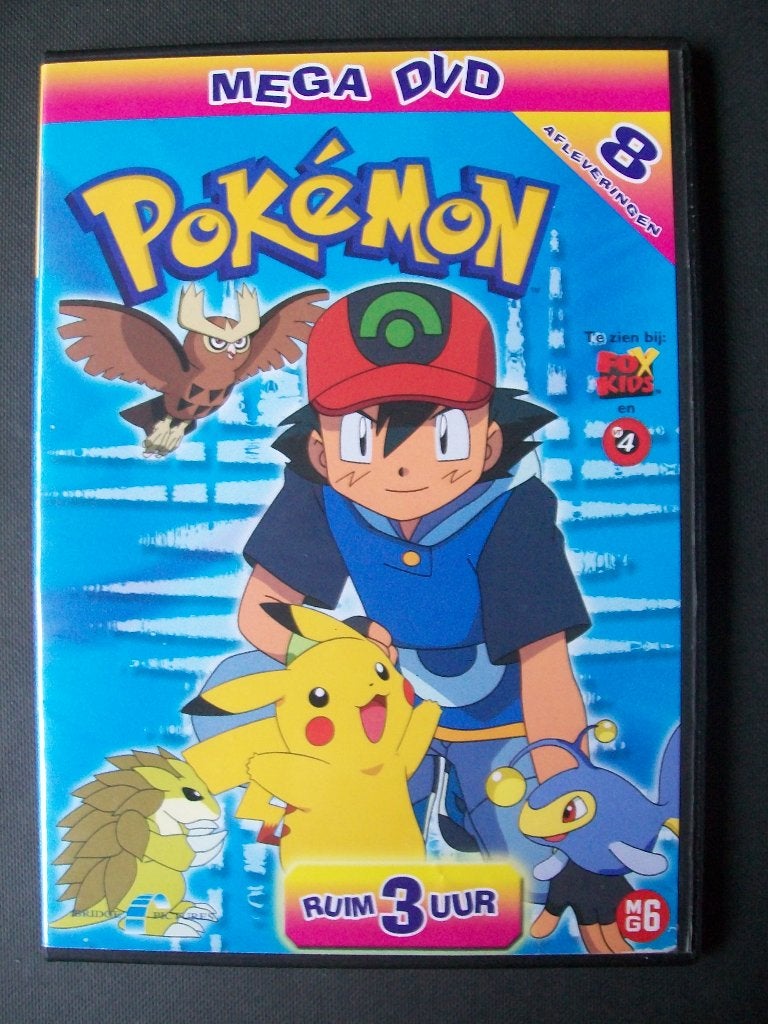 Pokemon Mega dvd met 8 afleveringen in nieuwstaat, Tekenfilm, Verzenden, Anime (Japans), Nederlands