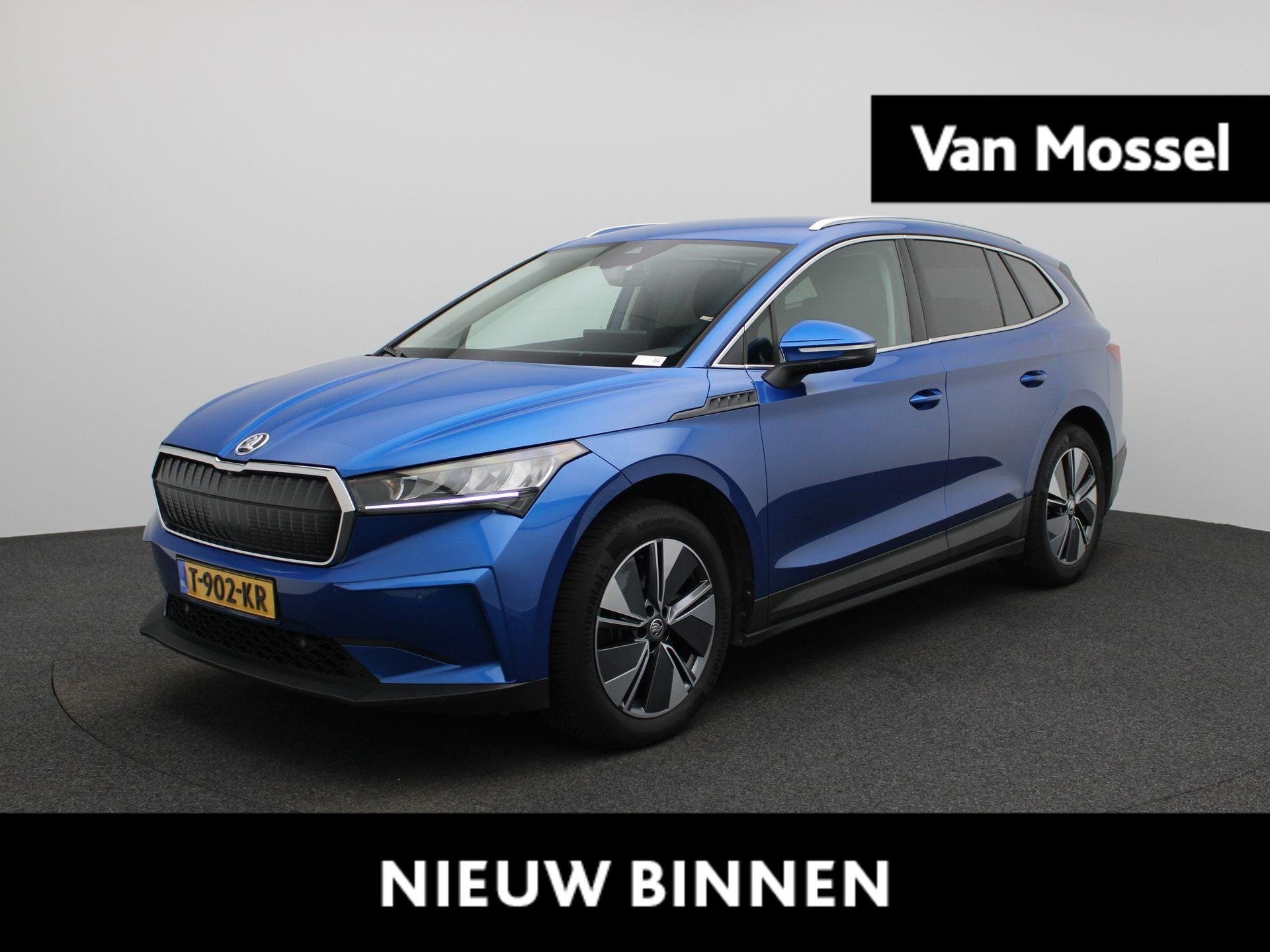 Skoda Enyaq iV 80 Business Edition | Apple Carplay / Android, Auto's, 12 maanden, Achterwielaandrijving, Gebruikt, Blauw