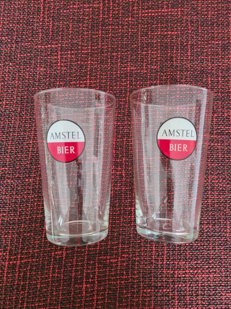 Amstelbier glas - Vaasjes, Verzamelen, Ophalen of Verzenden, Zo goed als nieuw, Glas of Glazen, Amstel