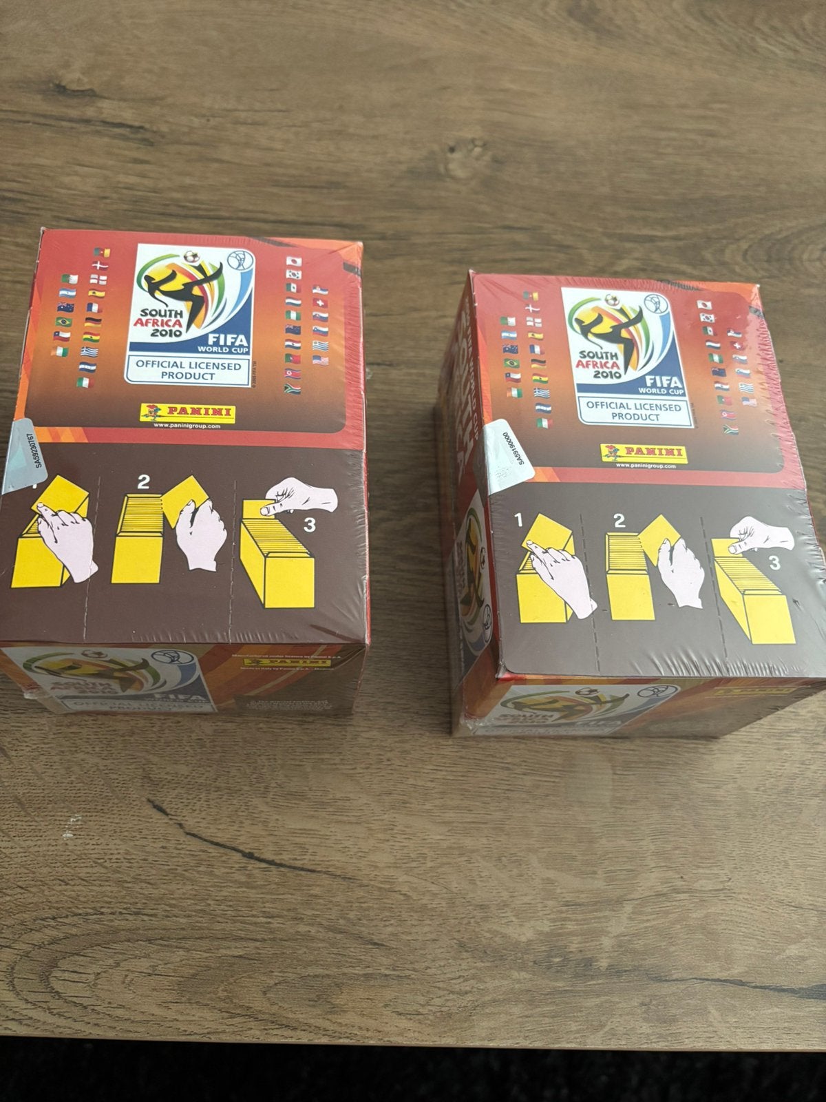 2 x panini wk 2010 zuid-afrika sealed display 100 pakjes, Ophalen of Verzenden, Nieuw