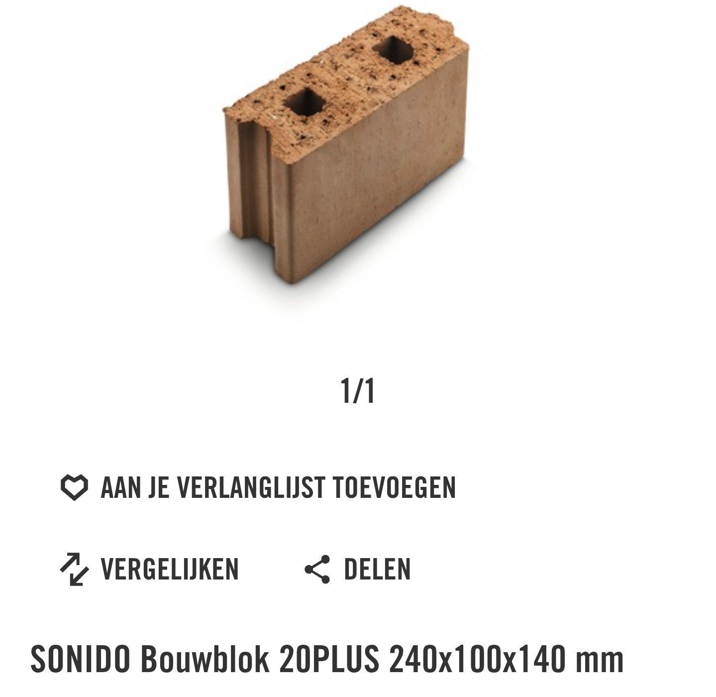 Gebruikte SONIDO Bouwblokken 240x100x140 mm, Doe-het-zelf en Verbouw, Metselstenen, Ophalen