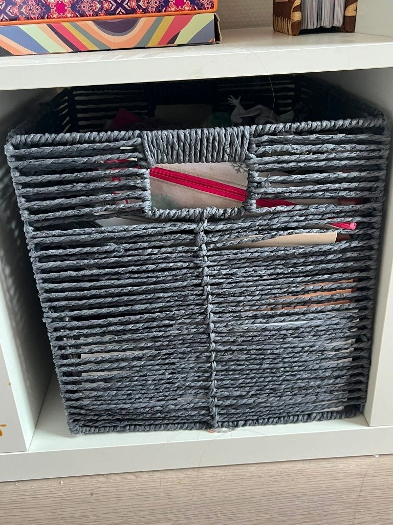 Storage Basket Black, Ophalen, Mand, Vierkant, Zo goed als nieuw