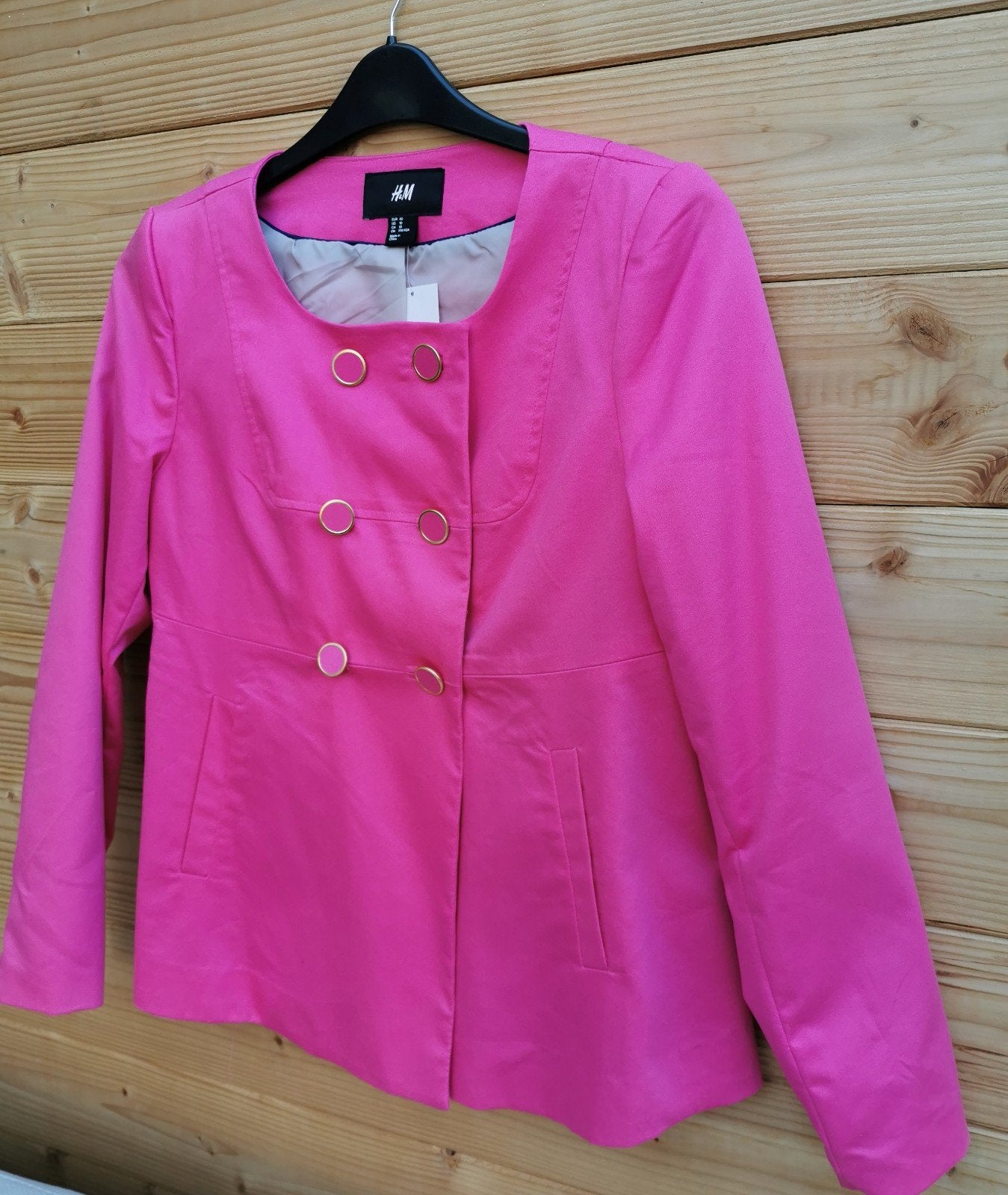 H&M double-breasted jas mt. 40, Maat 38/40 (M), H&M, Verzenden, Nieuw