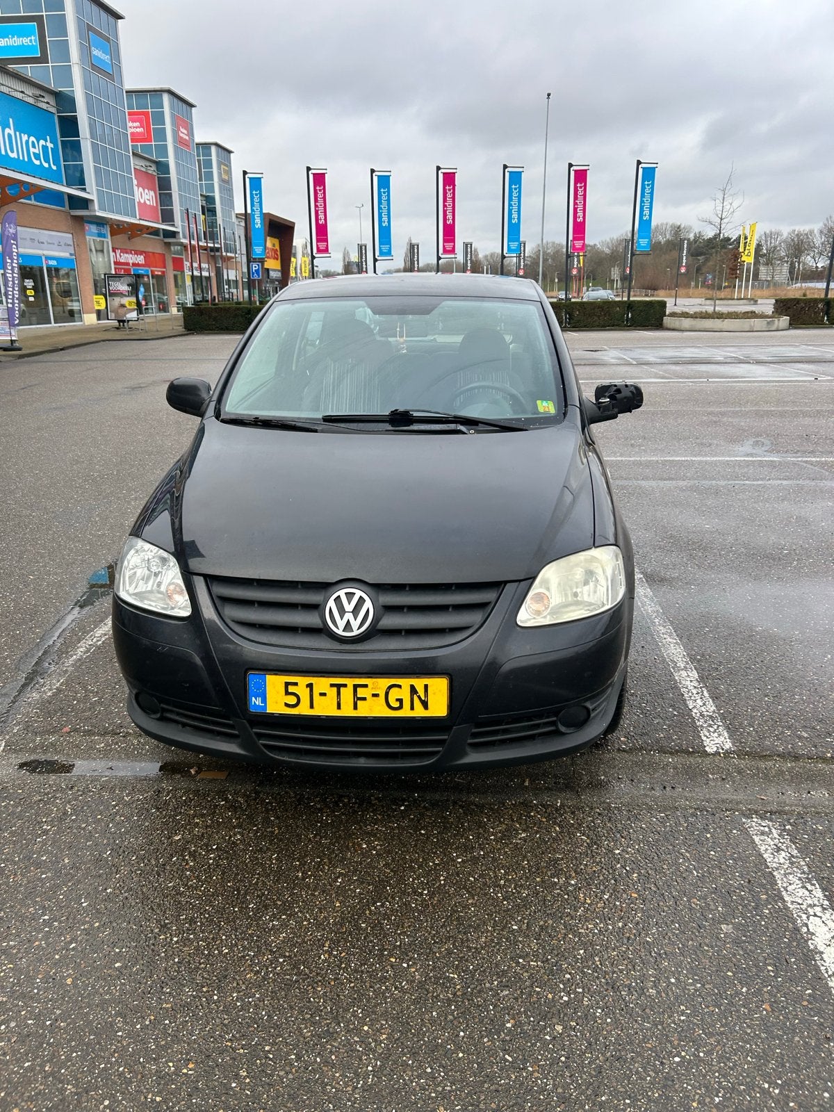Volkswagen Fox 1.2 40KW 2006 Zwart, Auto's, Volkswagen, Voorwielaandrijving, Stof, 4 stoelen, 1198 cc