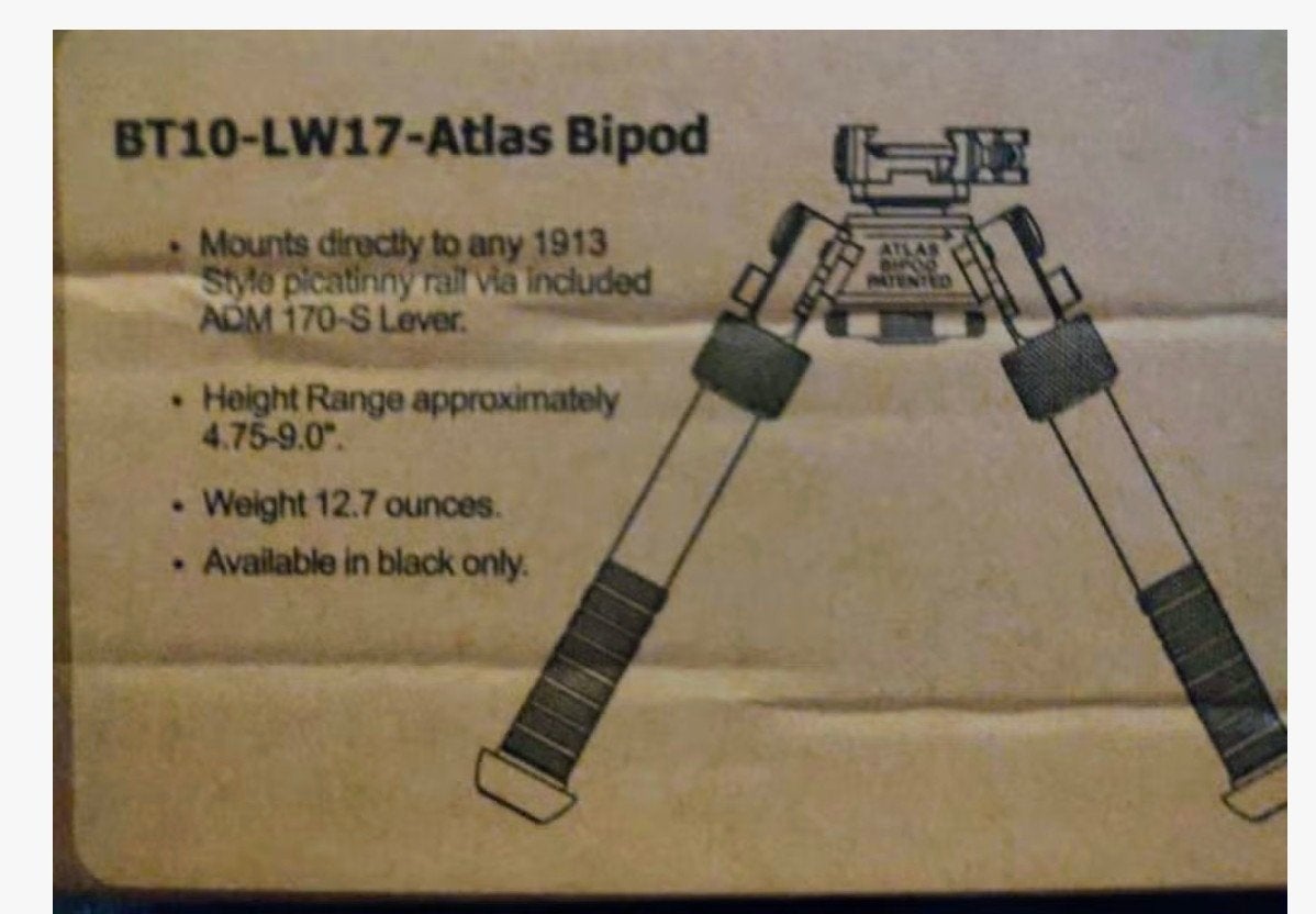 Bipod type Atlas zeer goede kloon., Ophalen of Verzenden, Nieuw