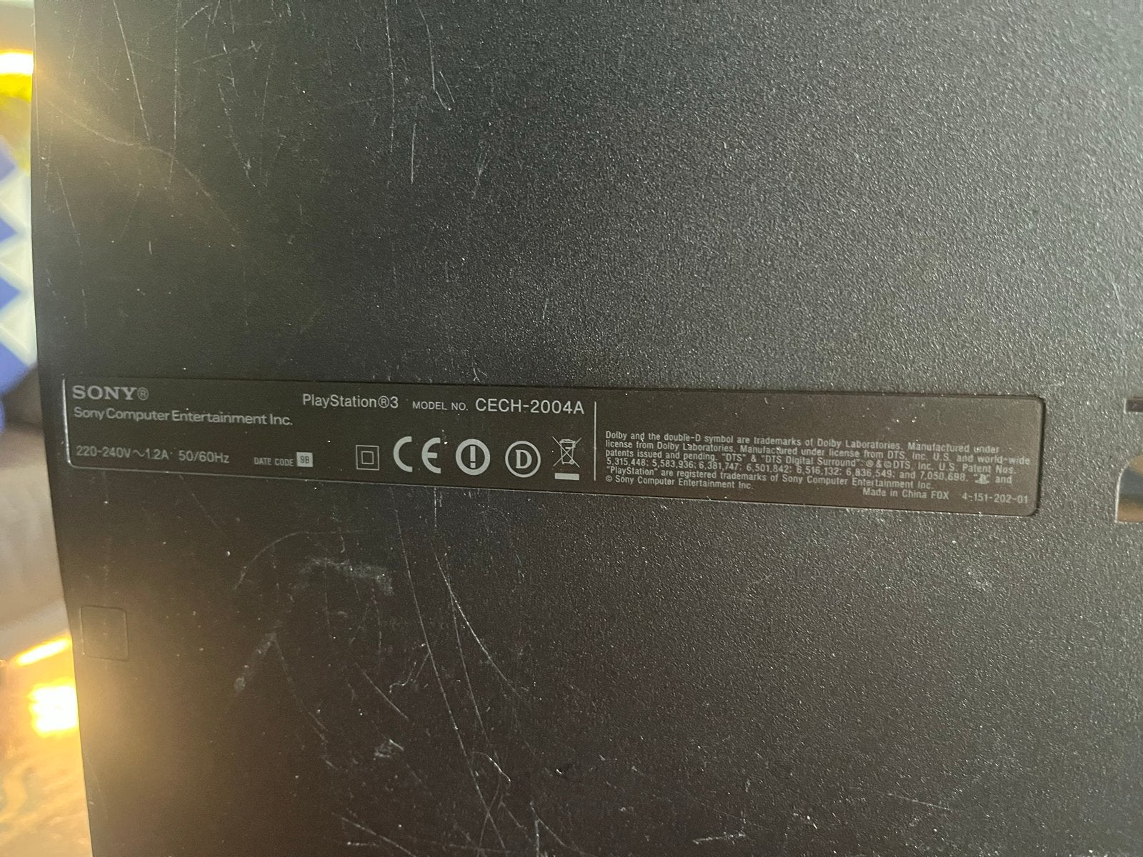 Sony PlayStation 3 Slim (CECH-2004A), Spelcomputers en Games, Spelcomputers | Sony PlayStation 3, Ophalen, Gebruikt, Zonder controller