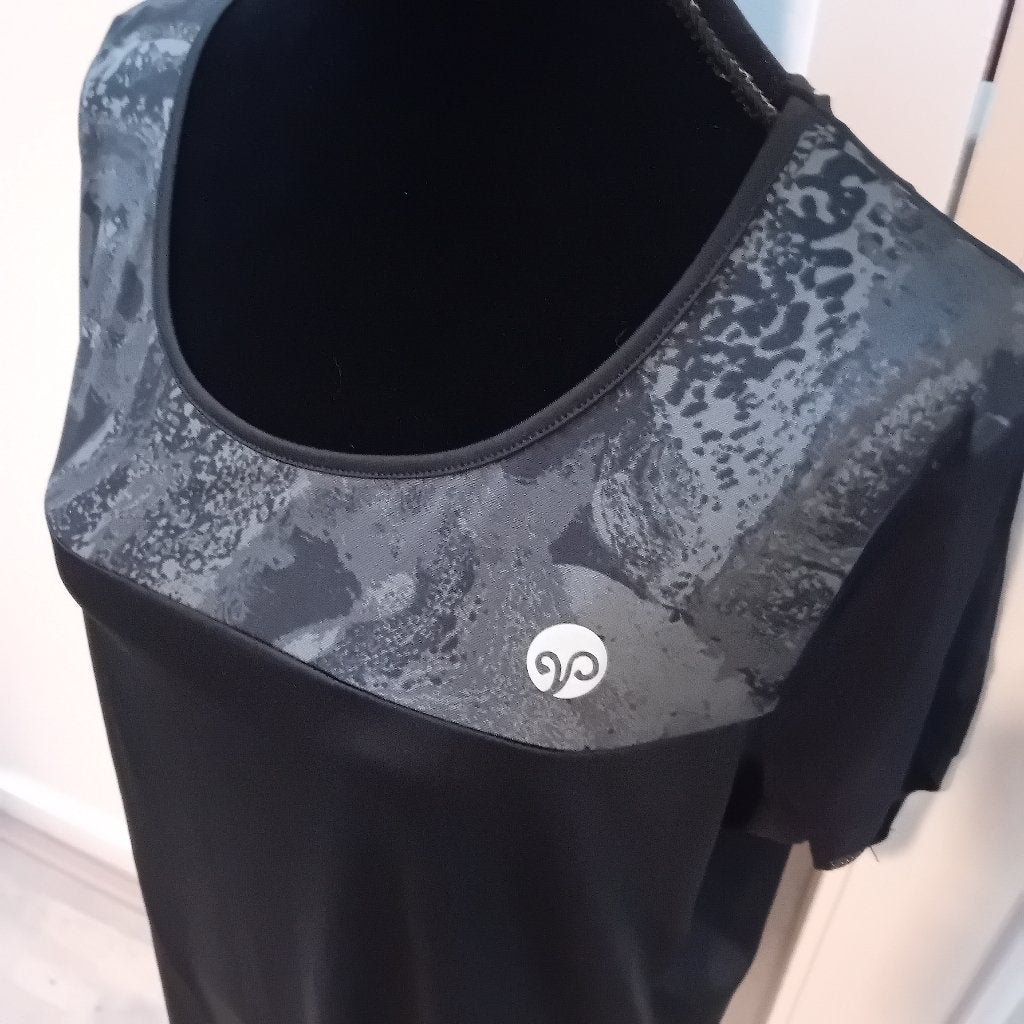 Sportshirt,Leontien,maat L 42/44,sport,sporttop,zwart,mesh, Verzenden, Zwart, Maat 42/44 (L), Leotien
