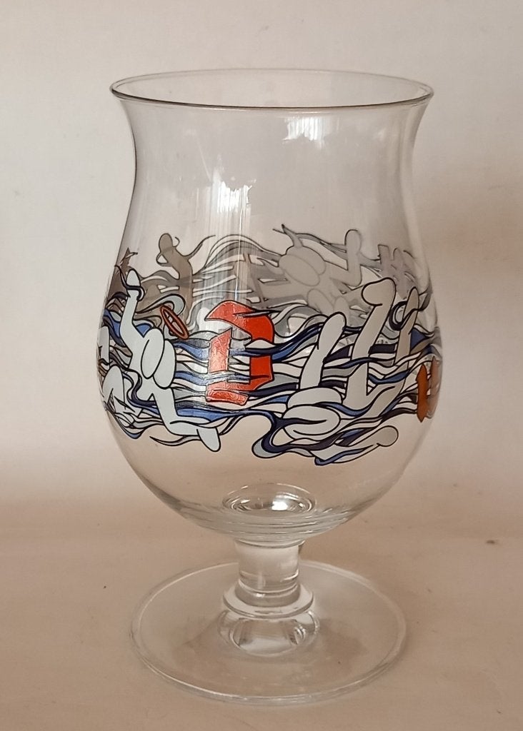 Duvel Glas - Franky Sticks, 2022, Verzenden, Zo goed als nieuw, Glas of Glazen, Duvel