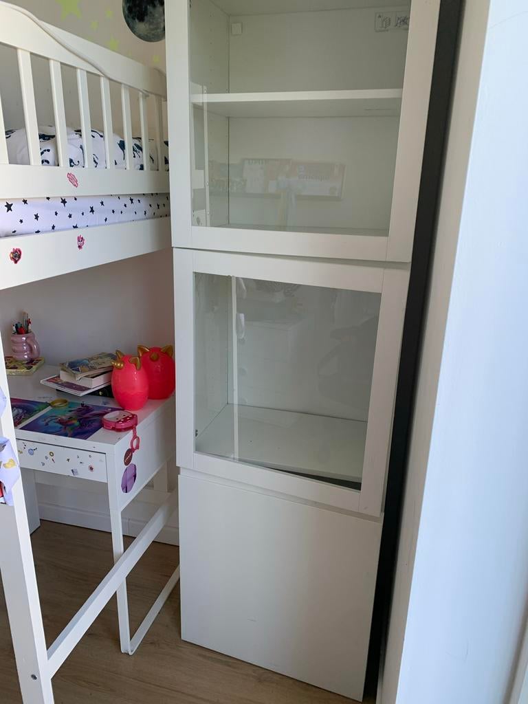IKEA Besta met Sundvik deuren - Witte kastcombinatie, Ophalen, Gebruikt, 50 tot 100 cm, 150 tot 200 cm
