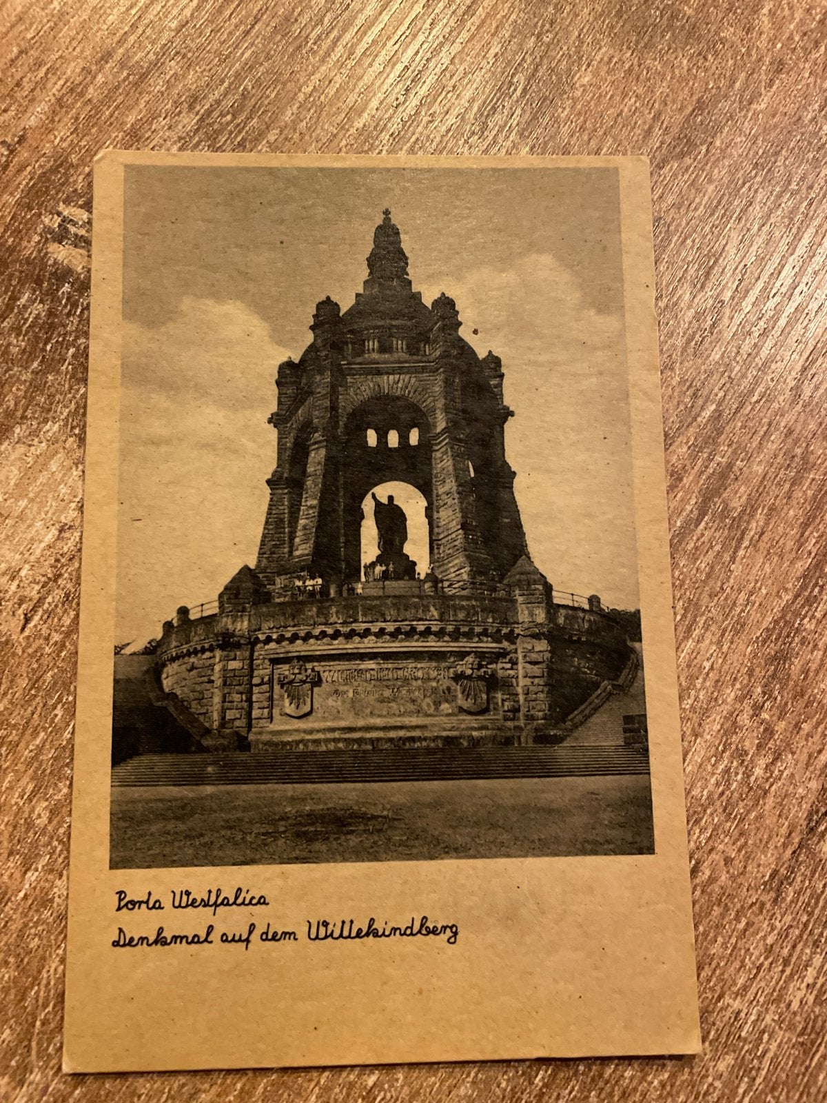 Historische Ansichtskarte: Denkmal auf dem Wittekindberg, Verzamelen, Ophalen of Verzenden, Voor 1920, Gelopen, Duitsland