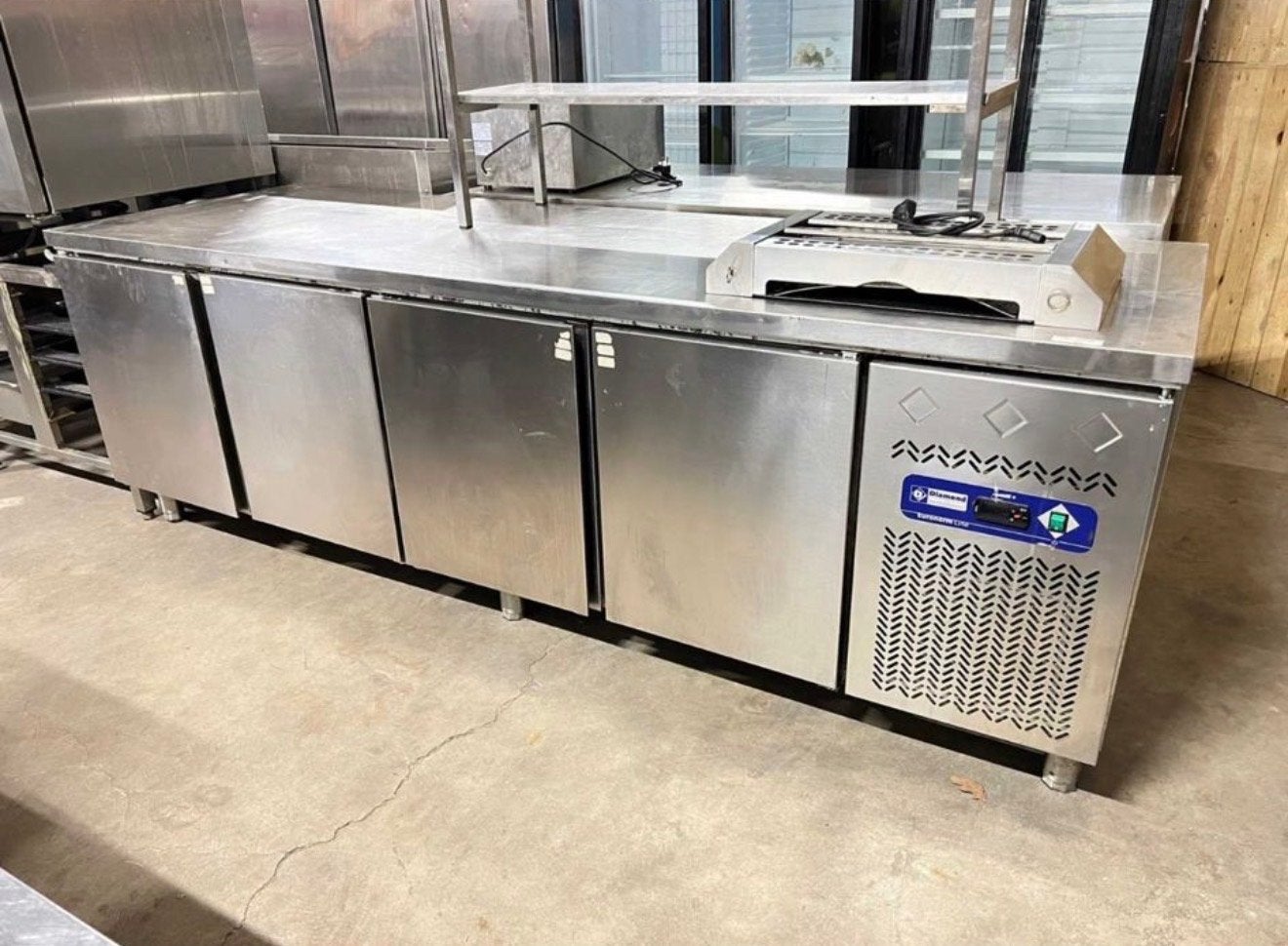 Diamond Koelwerkbank met 5 Deuren - Horeca Koeling, Ophalen, Gebruikt, Koelen en Vriezen