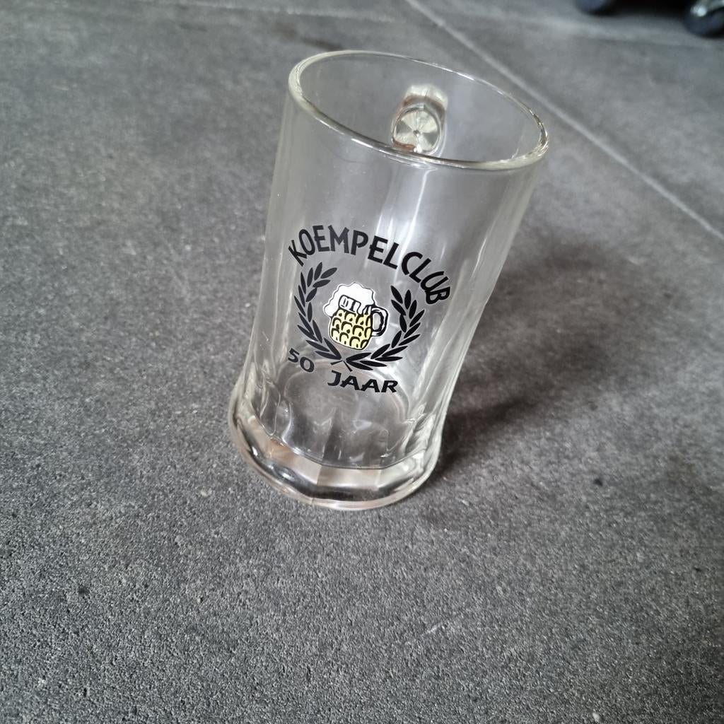 Koempel Club 50 Jaar Bierglas - Uniek Verzamelobject, Ophalen of Verzenden