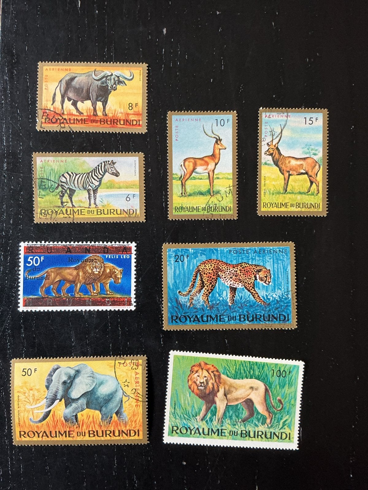 Postzegels Koninkrijk Burundi - Dieren thema, Ophalen of Verzenden, Gestempeld, Dier of Natuur