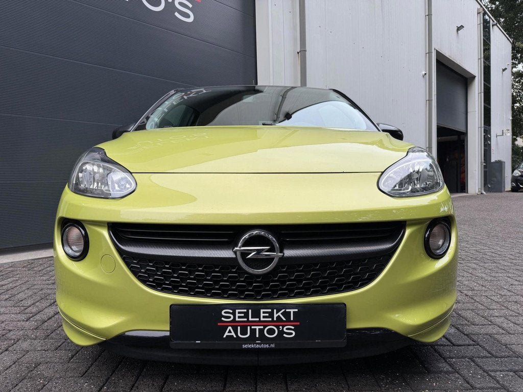 Opel ADAM 1.4 Slam 101 Pk Climate/Cruise/Bluetooth/Leder/17, Auto's, Opel, Gebruikt, Zwart, 4 cilinders, 4 stoelen