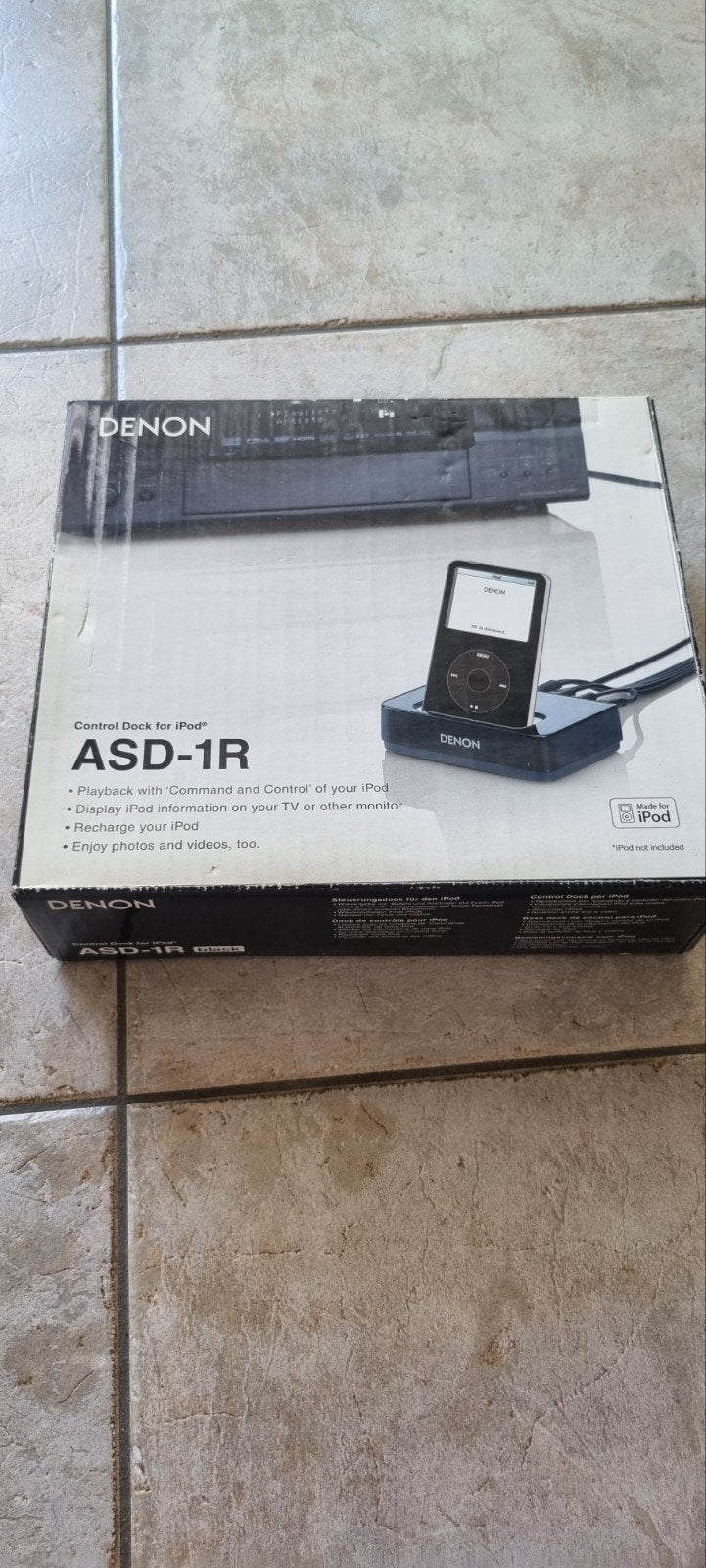 Denon ASD-1R Control Dock voor iPod - Zwart, Ophalen of Verzenden, Nieuw, Dock of Kabel, Mini