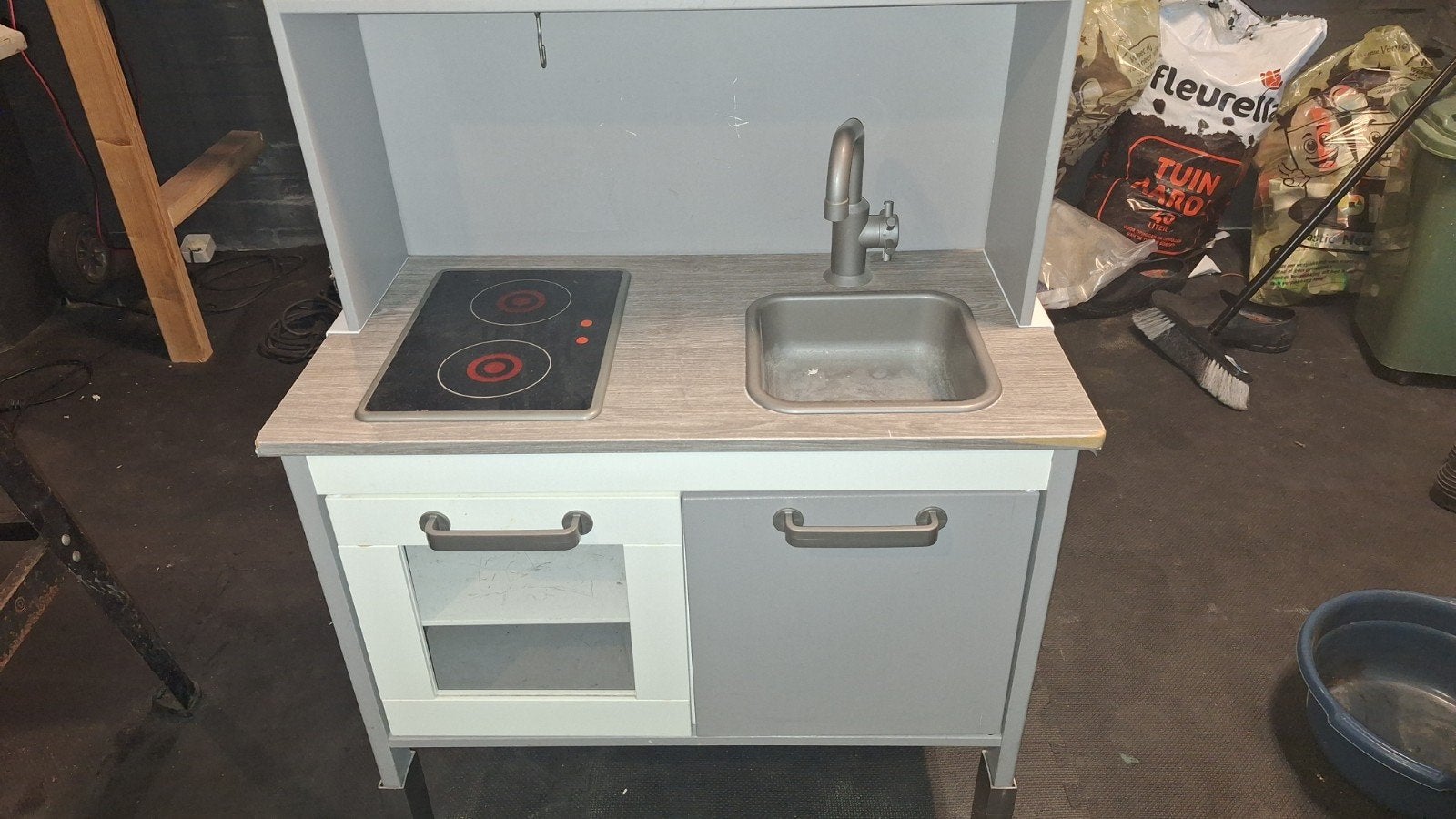 houten speelkeuken, Ophalen, Gebruikt