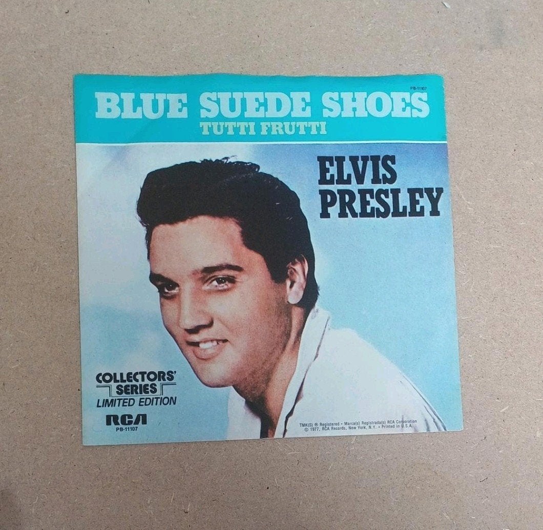 Elvis Presley  - Blue Suede Shoes, Cd's en Dvd's, Gebruikt, 7 inch, Ophalen of Verzenden, Pop