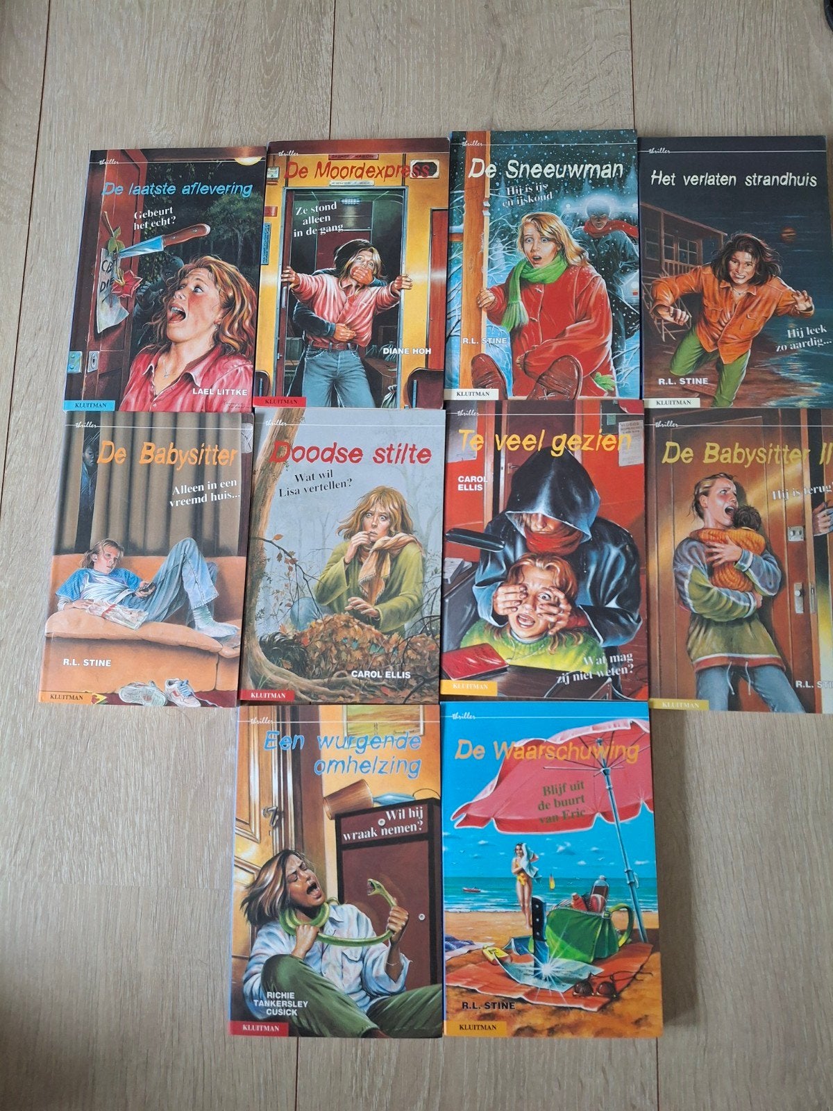 Spannende jeugdthrillers van R.L. Stine en Carol Ellis, Ophalen of Verzenden, Gelezen, R.L. Stine, Carol Ellis, Nederland