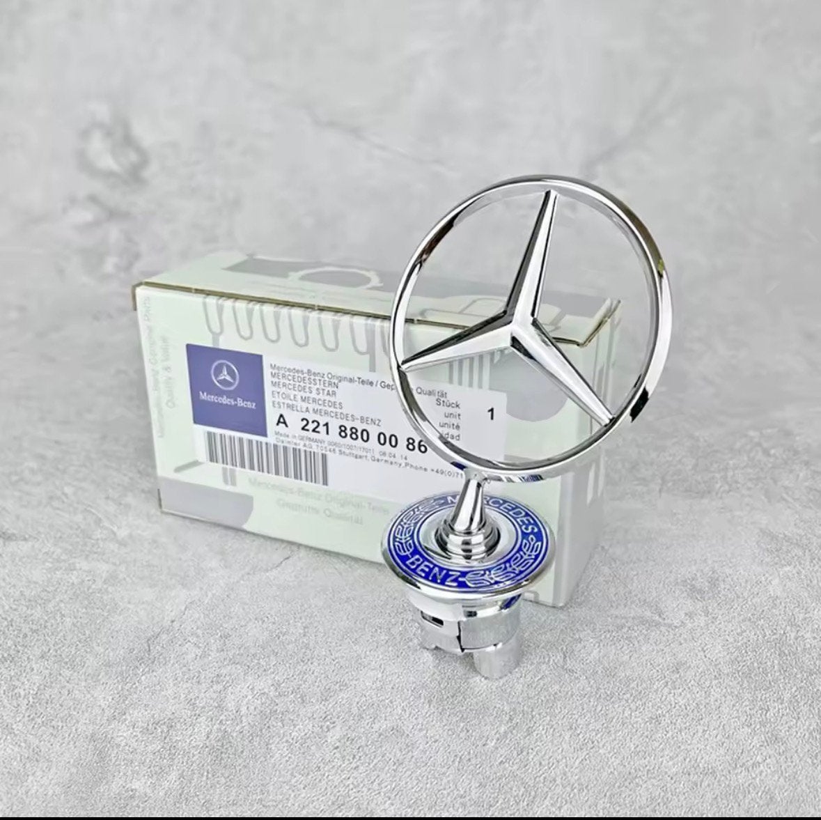 Voorbumperembleem Mercedes Benz orgineel, Ophalen, Zo goed als nieuw, Overige materialen, Overige merken