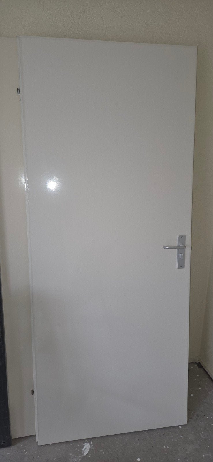 Opdek WC deur 83 x 201 cm rechtsdraaiend, Gebruikt, 80 tot 100 cm, Binnendeur, Ophalen of Verzenden