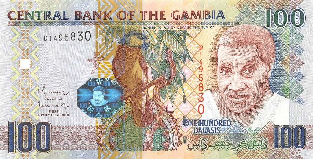 Gambia 100 Dalasis 2010 Unc pn 29b, Ophalen of Verzenden, Overige landen, Los biljet