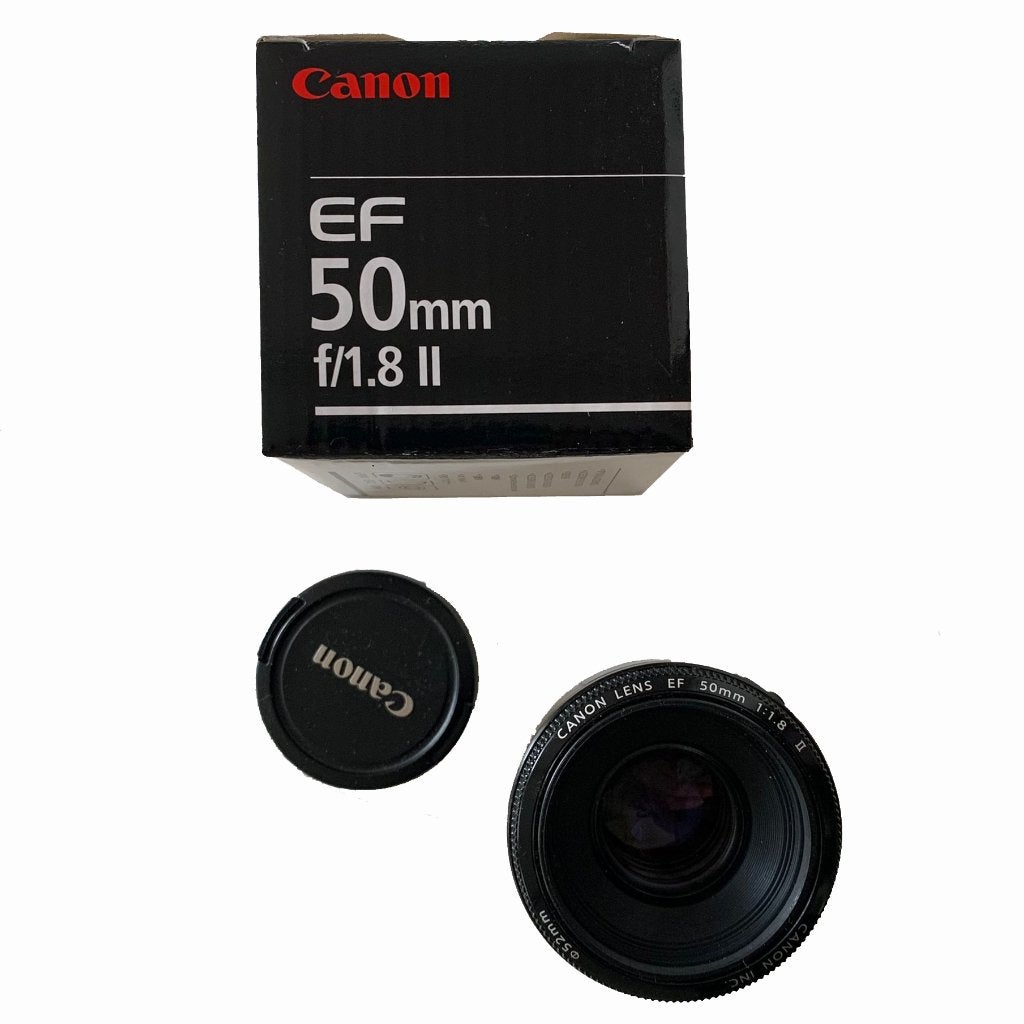 Canon EF 50 mm. f/1.8 II OBJECTIEF portretlens zgan, Canon, Canon, Ophalen of Verzenden, Zo goed als nieuw